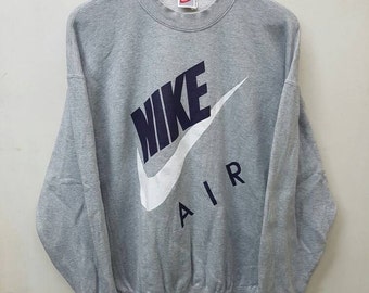 Vintage Nike Big Swoosh Sweatshirt Jumper Pullover/Nike Air Hip Hop Style Rare