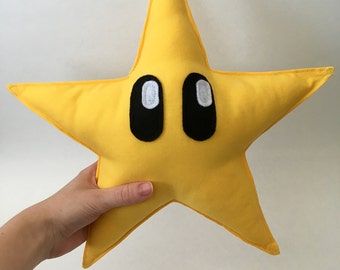 mario star pillow