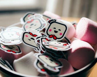Tiny Puft Sticker, iPhone Stickers, Samsung Phone Stickers, Cool iPhone stickers, tiny sticker, Ghostbuster stickers, sticker for laptop,