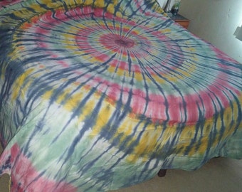 Tie Dye Fitted Bed Sheet Custom Made to Order Tie Dye Fitted