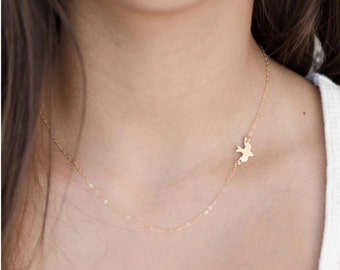 Bird Necklace | Layering Necklace | Delicate Bird Necklace | Dainty Bird Necklace | Layering Necklace | Delicate Necklace | Sparrow Necklace