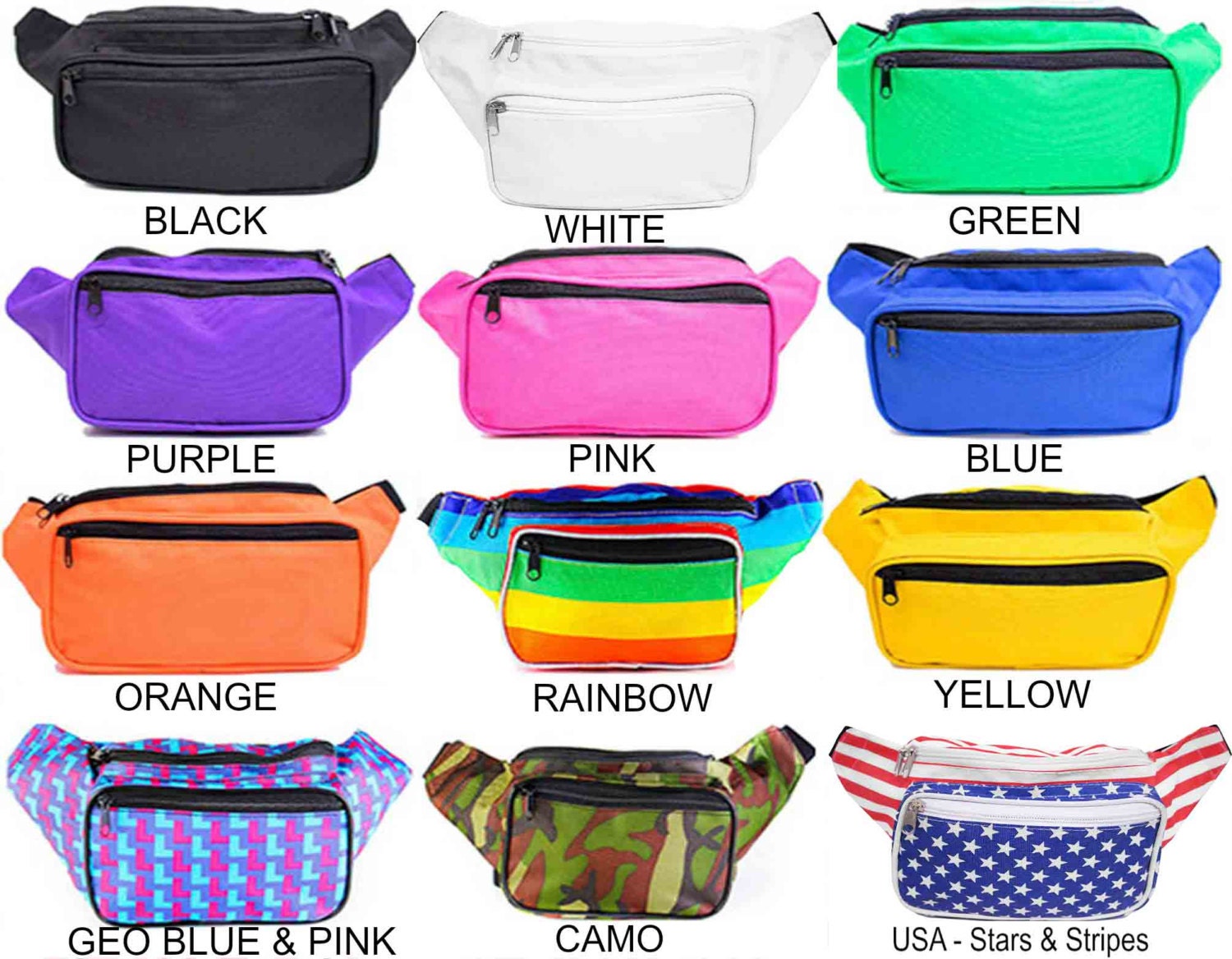 Fanny Pack Colorful with Unique Designs by SoJourner Bags