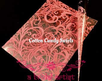 Pre-cut Cello Sheets for Rolling Henna Cones
