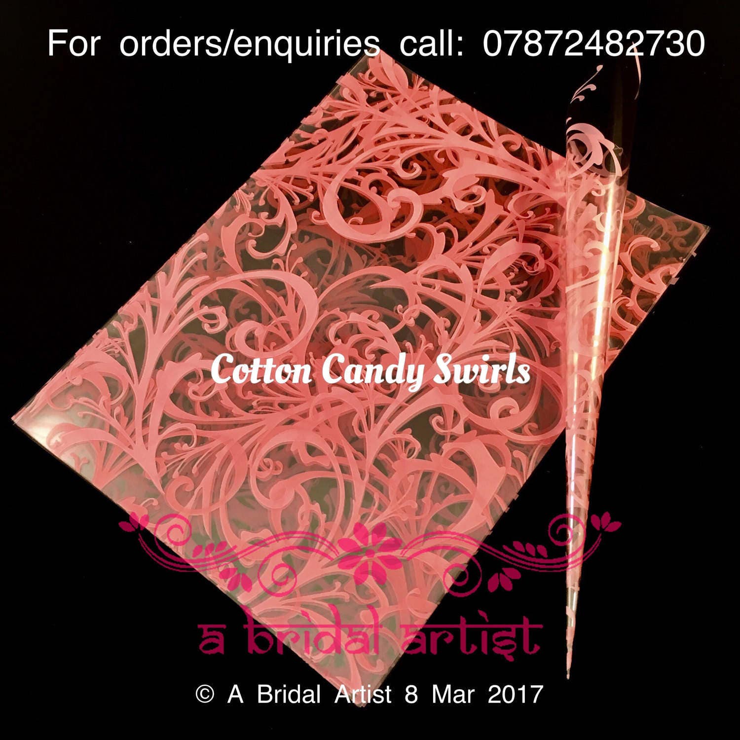 Precut Cello Sheets for Rolling Henna Cones