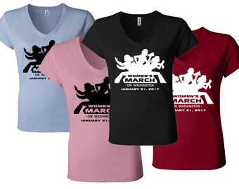 Women's March on Washington - Charlies Angel Vneck Lady Tee