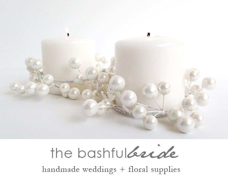 Candle ceremony candle rings pearl wedding pearl candle