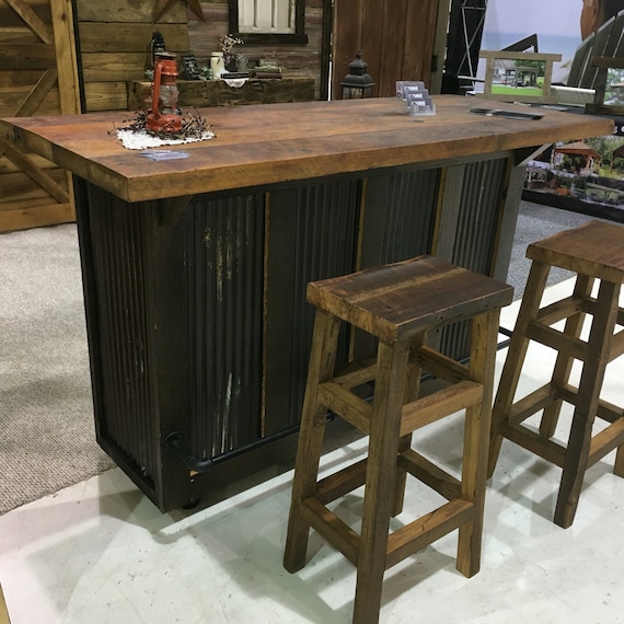 Rustic Bar or Kitchen Island