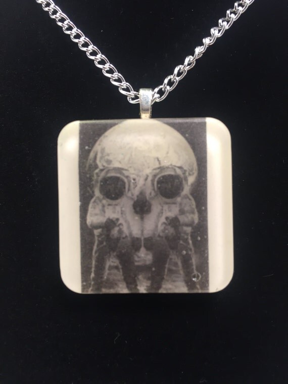 Men on the Moon Pendant Necklace by on Etsy