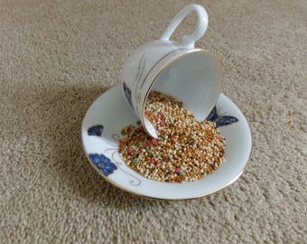 Teacup Bird Feeder, Bird Feeder, Teacup, Bird
