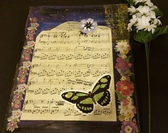Sheet Music Decoupage Artwork. Sheet Music on canvas 8
