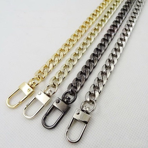 9mm Gold silver gunmetal Chain Strap purse strap handles bag