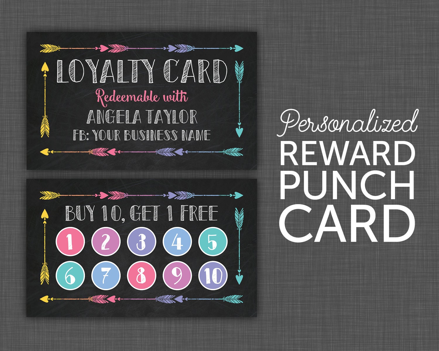 Black Punch Card Lula Punch Card Black Loyalty Card