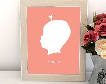 Custom silhouette portrait