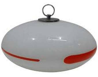 Round Murano glass table lamp