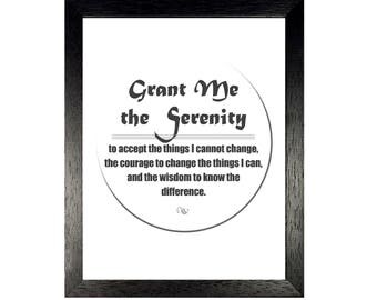 Serenity Prayer Wall Art prayer wall art | etsy Serenity Prayer Wall Art prayer wall art | etsy