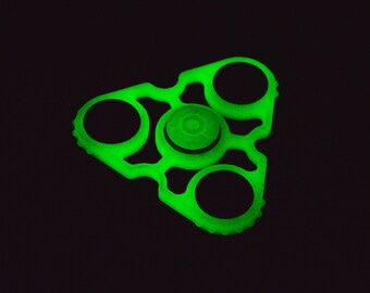 Finger Spinner Star GLOW in the DARK, Antistress Fidjet, 3D Printed quality, ABEC 9