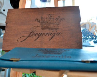 Personalized box Engraved gift box Gift box Wedding box Wooden box Personalized wedding box Rustic wedding decor Packaging for photographers
