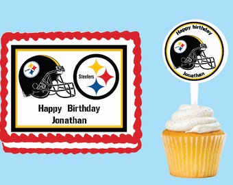 Steelers cake topper | Etsy