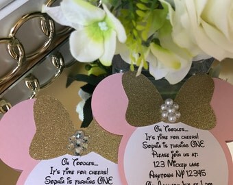 Minnie Mouse Birthday Invitations
