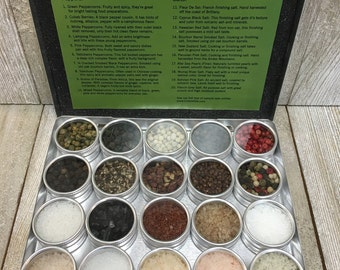 Salt N Pepper | Salt & Pepper Sampler | Around the World | Different Salts | Different Peppers | Salt N Pepper Gift Set | Salt n Pepper Gift