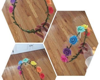 Rainbow Flower Crown Gay / LGBT Pride