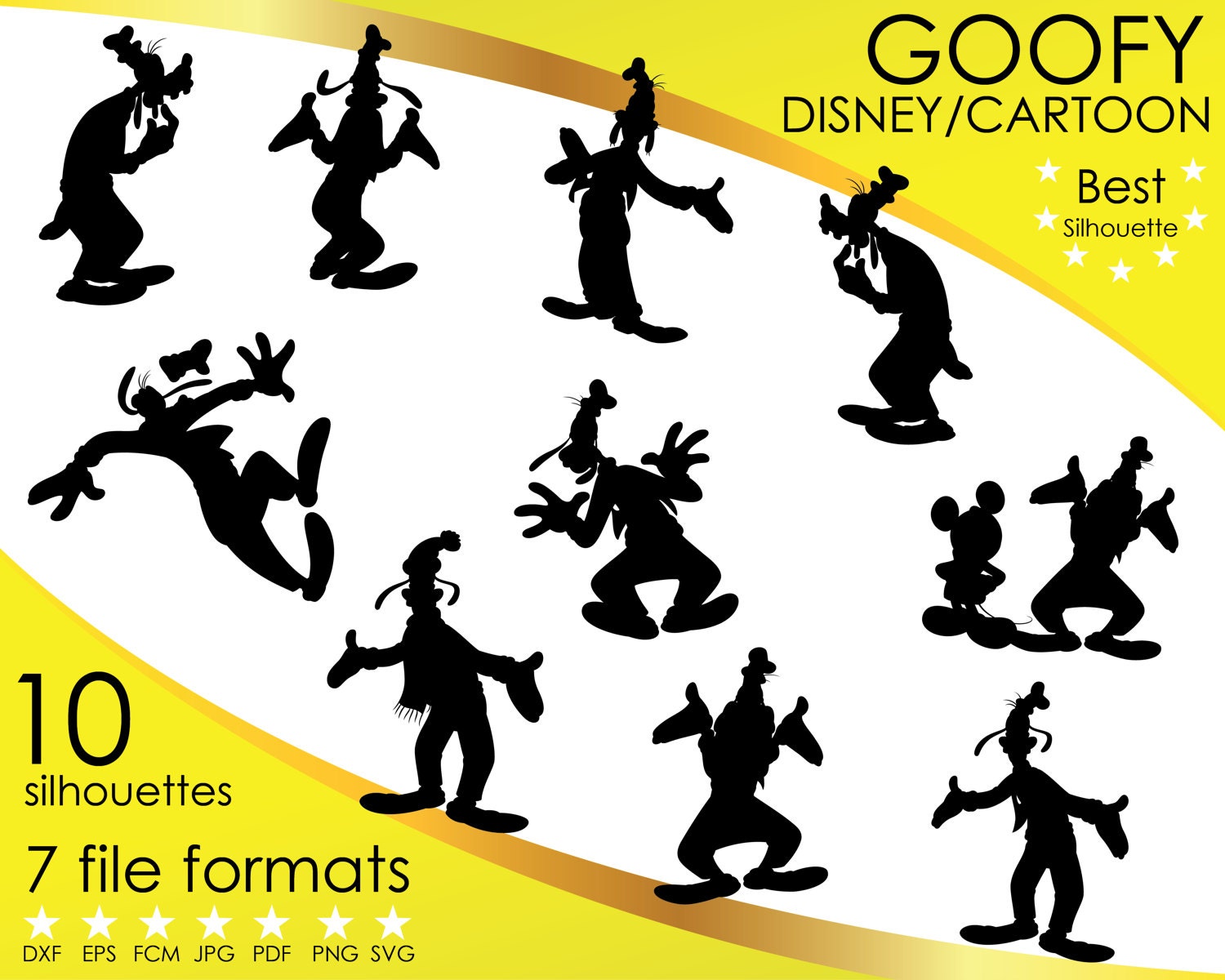 Download 10 Silhouettes, Goofy, Dog, Dogs, Tunes, Disney, Cartoon ...