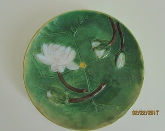 Majolica J Holdcroft Lily Plate