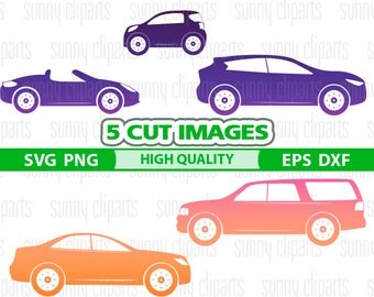 Car Svg, Car Clipart, Cabrio Svg, Car Decal Svg, Transportation Clipart, Dxf Files For Laser, Clipart Svg, Silhouette Cameo, Svg Decals, Png