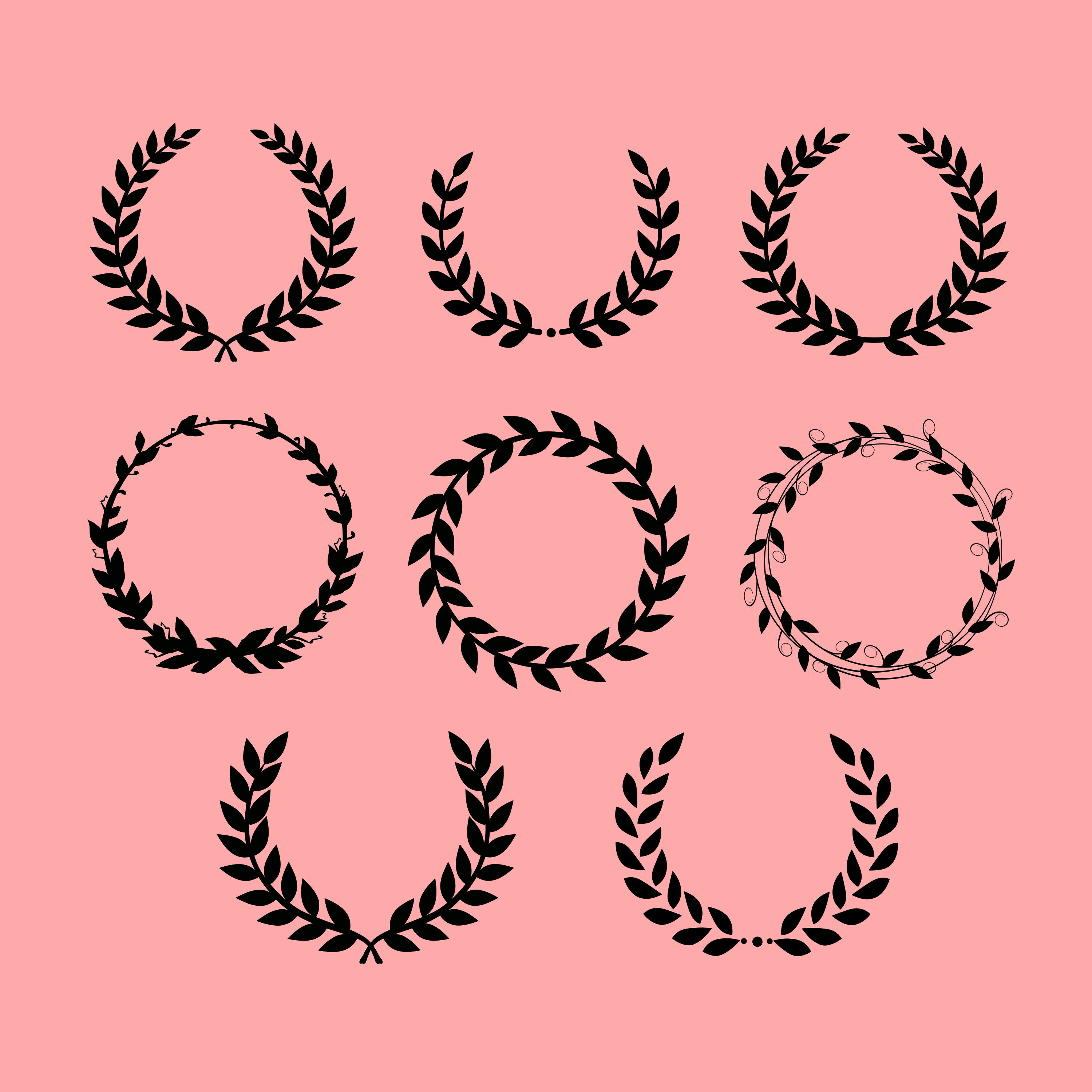 Free Free 233 Floral Laurel Svg SVG PNG EPS DXF File