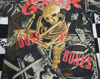 Vintage Guns N' Roses t-shirt, Dust N' Bones, big all over print, double sided,1992 original OG, Axl Rose, Slash