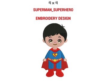 Superman Embroidery Design | Machine Embroidery Design | Superhero Embroidery Stitches | Superhero PES Format