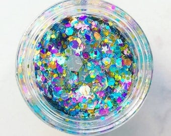 Rainbow Unicorn Glitter • Festival Glitter • Glitter Makeup • Chunky Cosmetic Glitter | Dance - Eyes, Lips, Face | Face Paint Glitter
