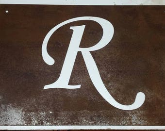 Custom Rusted Steel Letter Sign