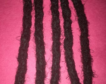 4 inch human hair dreadlocks extension