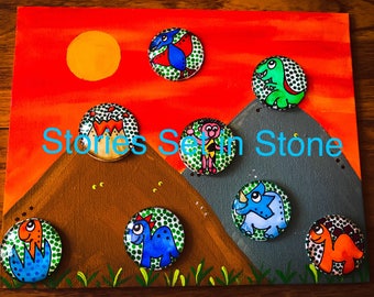 dinosaur story stones