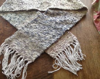 Homespun woven scarf