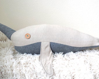 narwhal plush pillow