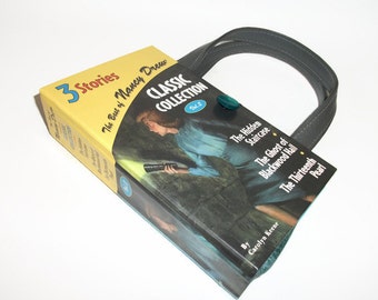 Book Purse Best of Nancy Drew Classic Collection Handbag Upcycled Book Bag Trendy Vintage Clutch