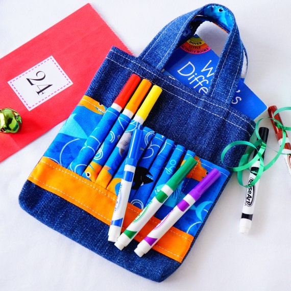 Crayon Tote Crayon Bag Coloring Bag Art Tote Crayon