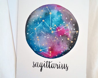 Sagittarius Zodiac Card