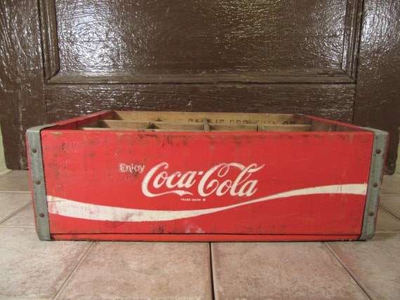 Wonderful solid wood red vintage Coca Cola by HeathersCollectibles