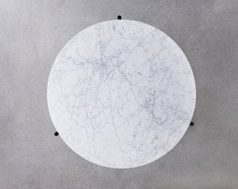 Granada Carrara Marble Side Table