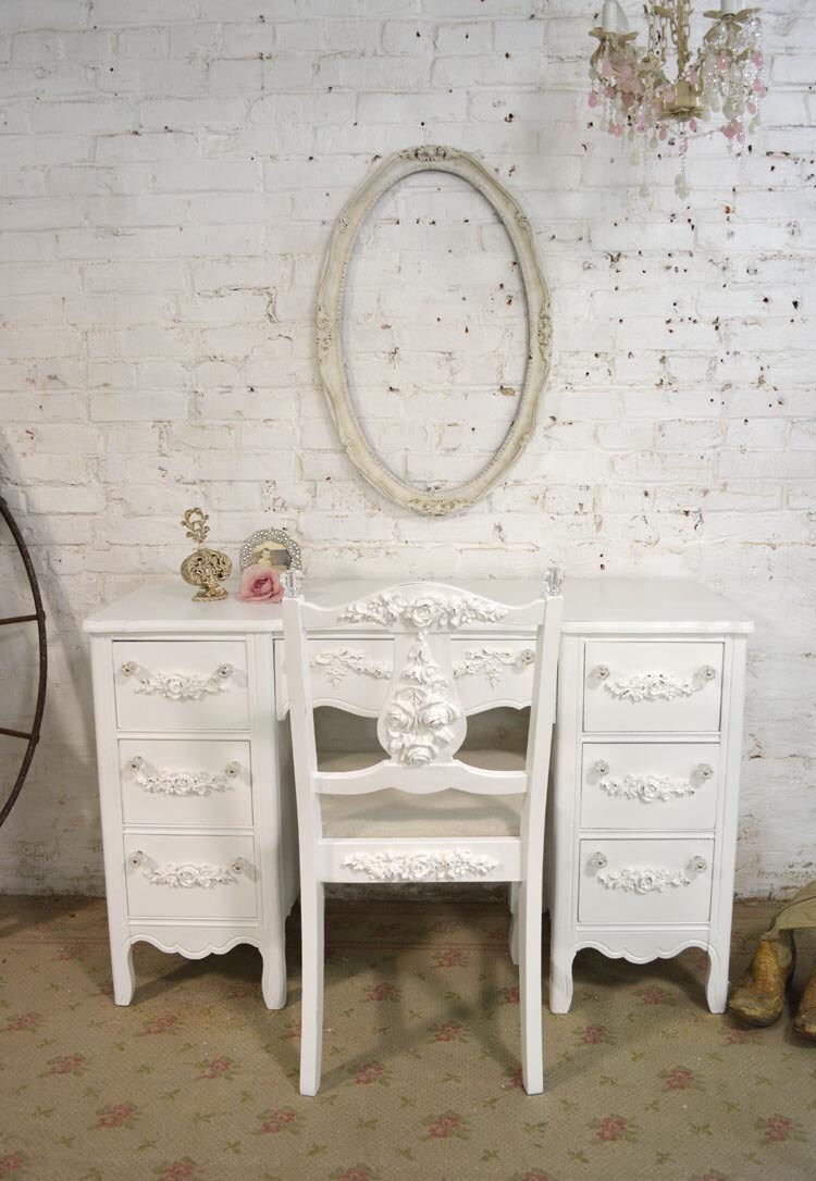 painted cottage chic shabby french desk dk290 painted cottage chic shabby french desk dk290