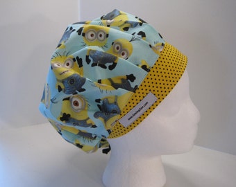 Minions Scrub Hat - OR scrub hat -Bouffant Scrub Hat - Surgical Scrub Hat - Surgical Cap - Gift for Nurses - Medical Scrub Hat #zsb001