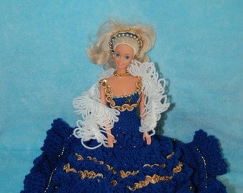 Crochet Birthday Barbie dress/Sapphire/September/Annie's Attic