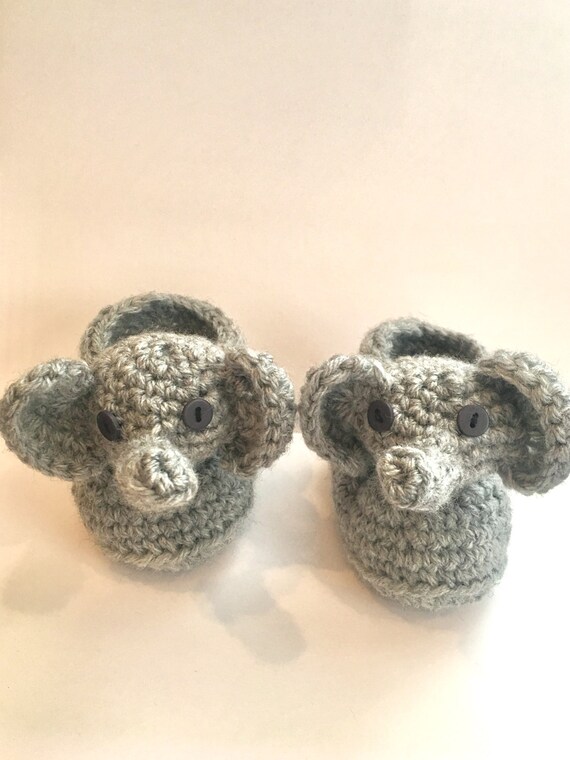 Crochet Pattern baby elephant Captain America slipper