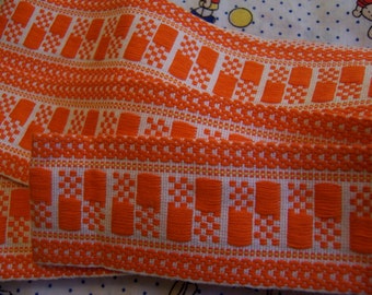 lovely orange woven trim