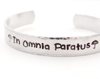 In Omnia Paratus - Ready For Anything - Death Brigade - Mantra Bracelet - The Gilmore Girls - Rory - Mantra Jewelry
