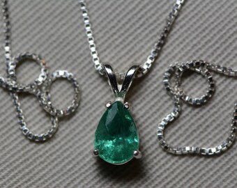 Emerald cut pendant | Etsy