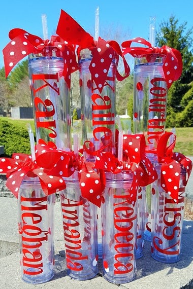 Personalized Cheerleader Tumblers  with straw, wedding tumbler, Banquet Gifts, football, coaches, cheerleaders,  16 oz BPA Free Tumbler